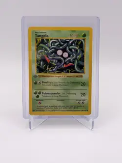 LP- 1st Edition Tangela 066/102 Pokemon Base Set (Shadowless) - Image 1