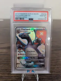PSA 10 Charizard GX SV49/SV94 Hidden Fates: Shiny Vault Holo Pokemon - Image 1