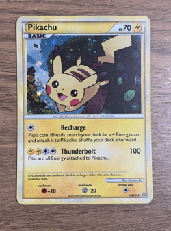 Pokemon TCG Pikachu Holo HGSS03 Black Star Promo LP - Image 1