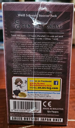 Weiss Schwarz ENGLISH SAO Sword Art Alternative Gun Gale Online Booster Box NEW - Image 4