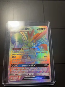 Pokemon TCG Scizor GX Holo Ultra Rare Card Celestial Storm - Image 1