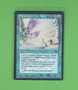 Magic the Gathering MTG - Ice Age - Clairvoyance - Image 1