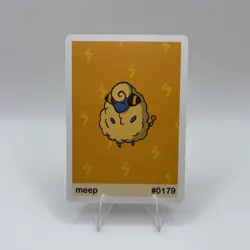 Meep (Mareep) #179 - Gen 2 Pookiemoot Fan Art - Pokemon - Image 1