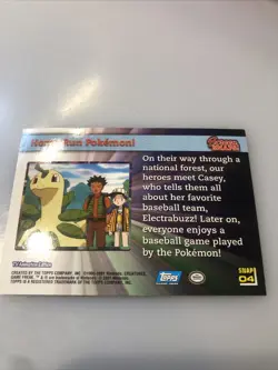 RARE 2001 Topps TV Animation SCREEN SNAPS HOME RUN POKEMON! - Image 4