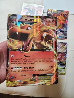 Jumbo Pokemon Lot 2 Tag Team Cards and 2 Charizard Cards - Image 4