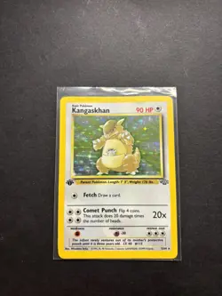Pokemon Card Kangaskhan 5/64 Holo Rare Jungle Set WOTC 1st Edition - Image 3