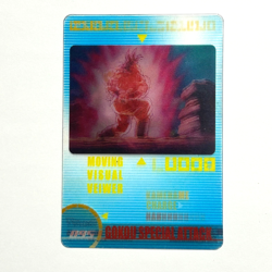 M1450 Son Goku Special Attack 3D Japanese Dragon Ball Morinaga Card - Image 1