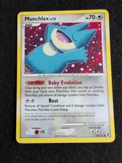 Munchlax 69/111 Pokemon Platinum Rising Rivals Card Common - Image 1