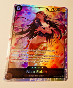 One Piece Card Game Carte Holo Nico Robin OP12-087 SR English Mint - Image 1