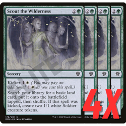 MTG Scout the Wilderness (Dominaria United) 176/281 (NEAR MINT) (4X) - Image 1