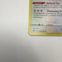 Snorlax 143/196 Holo Rare SWSH11: Lost Origin Pokemon TCG NM/Mint - Image 5