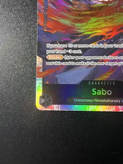 One Piece TCG Sabo PRB02-014 (SR) Premium Booster -The Best- Vol. 2 - Image 3