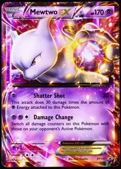Mewtwo EX XY107 XY Holo - XY PROMOS (PR) MP MID ERA PROMO CARD US POKEMON TCG - Image 1