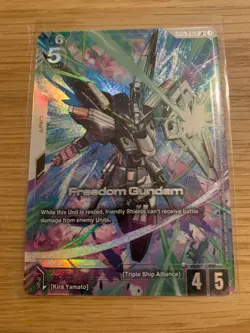 Gundam Card Game Freedom Gundam GD03-070 LR+ - Alt Art - Image 1