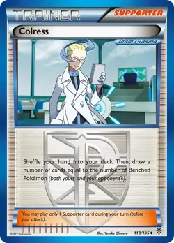 Colress 118/135 Plasma Storm Pokemon Card NM - Image 1