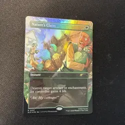 MTG Nature's Claim (Rainbow Foil) (2297) | NM Foil | Secret Lair Avatar {SLD} - Image 1