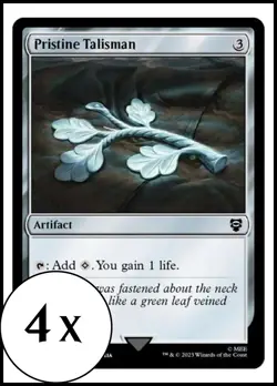MTG - 4 x Pristine Talisman - Playset 4x x4 - Lord of the Rings Commander - LOTR - Image 1