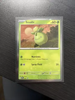 Pokemon TCG Smoliv SVP 023 Holo Black Star Promo Cosmo - Image 4