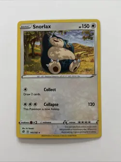 * Snorlax 141/192 COSMOS HOLO Variant Promo Pokemon NM Rebel Clash - Image 1