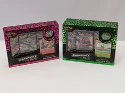 Pokemon Champions Path Pin Collection Box X2 Lot Turffield Gym Motostoke Gym - Image 1