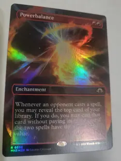 MTG POWERBALANCE FULL ART BOARDERLESS FOIL 335 FREE SHIPPING MINT! - Image 1