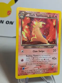 Pokemon TCG Dark Typhlosion Neo Destiny 10/105 Holo Rare Unlimited - MP/LP - Image 2