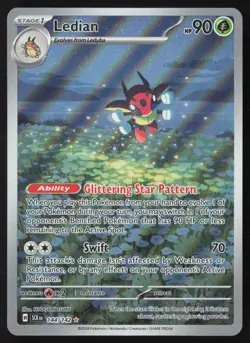 Ledian - 144/142 - Illustration Rare - Stellar Crown - Pokemon - NM/M - Image 1