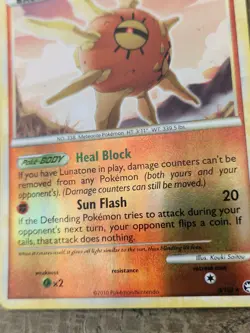 Solrock 9/102 Triumphant Reverse Holo Rare Pokemon Card LP/NM - Image 2