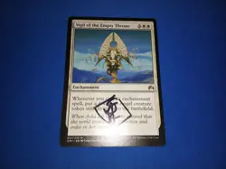 MTG Magic Sigil of the Empty Throne Signed Artist Proof x1 w Sketch Cyril Haegen - Image 1