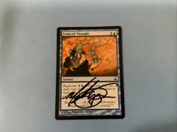 MTG Magic Train of Thought Signed Sketched Artist Proof Guildpact GPT Thompson - Image 1
