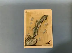 MTG Magic Train of Thought Signed Sketched Artist Proof Guildpact GPT Thompson - Image 2