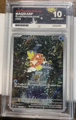 Pokemon TCG Magikarp Scarlet & Violet Paldea Evolved Holo Card 203/193 Ace 10 - Image 1