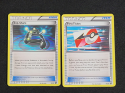 Pokemon First Ticket 19/20 & Exp. Share 18/20 Holo Rare Dragon Vault LP - Image 1