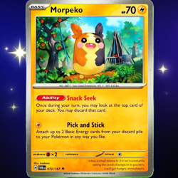 Morpeko - Uncommon - Pokemon TCG Scarlet & Violet Twilight Masquerade #072/167 - Image 1