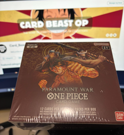 OP-02 Booster Box One Piece TCG Paramount War English SEALED Red - Image 1