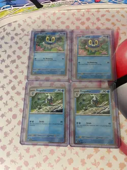 Froakie 056/197 & Frogadier 057/197 Cosmos Holo Pokemon Card Set (4 in total) - Image 1