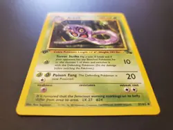1st Edition Pokemon Fossil Arbok 31/62 Uncommon Non-Holo Card LP Vintage WOTC - Image 2