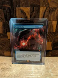 Mana Drain Extended Art Commander Legends Regular Card, Near Mint Condition - Image 1
