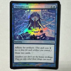 MTG Thoughtcast Foil Mirrodin 2003 NM Pauper Affinity Old Border - Image 1