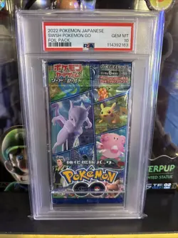 2022 Pokemon Japanese Sword & Shield Pokemon Go Foil / Booster Pack PSA 10 - Image 1