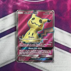 Mimikyu GX Full Art Secret Rare SM Lost Thunder #206/214 Mint/Nm Pokemon TCG - Image 1