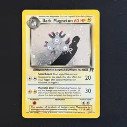 Pokemon TCG Card Dark Magneton 11/82 Team Rocket Holo LP/MP - Image 1