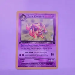 Pokemon Card - Dark Kadabra Team Rocket 39/82 Uncommon 1st Edition - Image 1