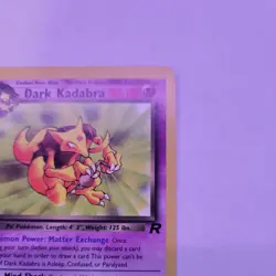 Pokemon Card - Dark Kadabra Team Rocket 39/82 Uncommon 1st Edition - Image 3