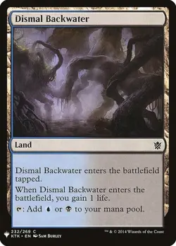 NM Dismal Backwater, MTG, The List, Magic the Gathering, 232 - Image 1