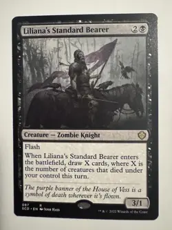 Liliana's Standard Bearer [Starter Commander Decks] Near Mint MTG - Image 1