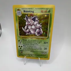 Pokemon TCG Nidoking Base Set Holo Rare 11/102 Wizards of the Coast - Image 2