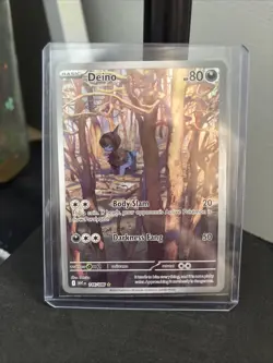 Deino Holo Illustration Rare 2025 Pokemon TCG S&V White Flare Card 146/086 NM - Image 1