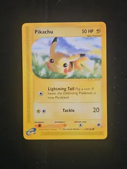 Pokemon Pikachu TCG 124/165 Regular E-Reader Expedition Base Set NM 2002 Card - Image 2