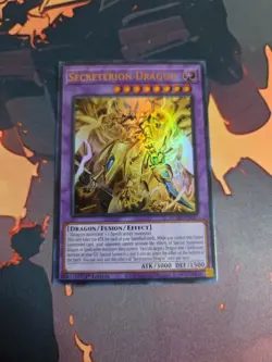 Yu-Gi-Oh TCG Card Secreterion Dragon DUAD-EN037 Ultra Rare 1st Edition LP - Image 1